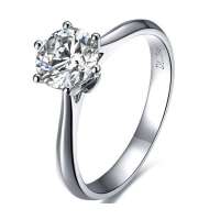 佐卡伊最顶级D色-IF-3EX完美切工铂金女戒13