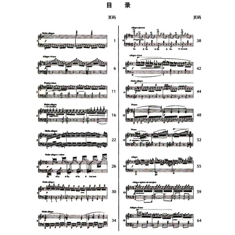 车尔尼钢琴手指灵巧练习曲 作品740(总审订版)