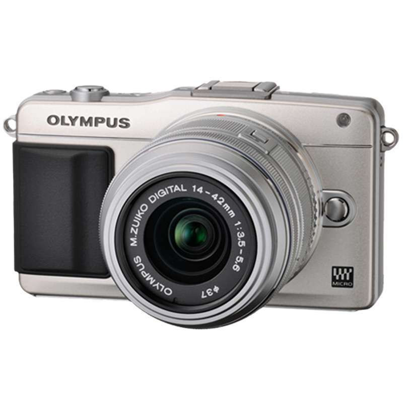 奥林巴斯（OLYMPUS） 微型单电相机 EPM2 14-42mm套机 银 随机附赠8G卡