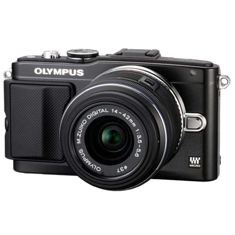 奥林巴斯（OLYMPUS） 微型单电相机 EPL5 14-42mm套机 黑 随机附赠8G卡