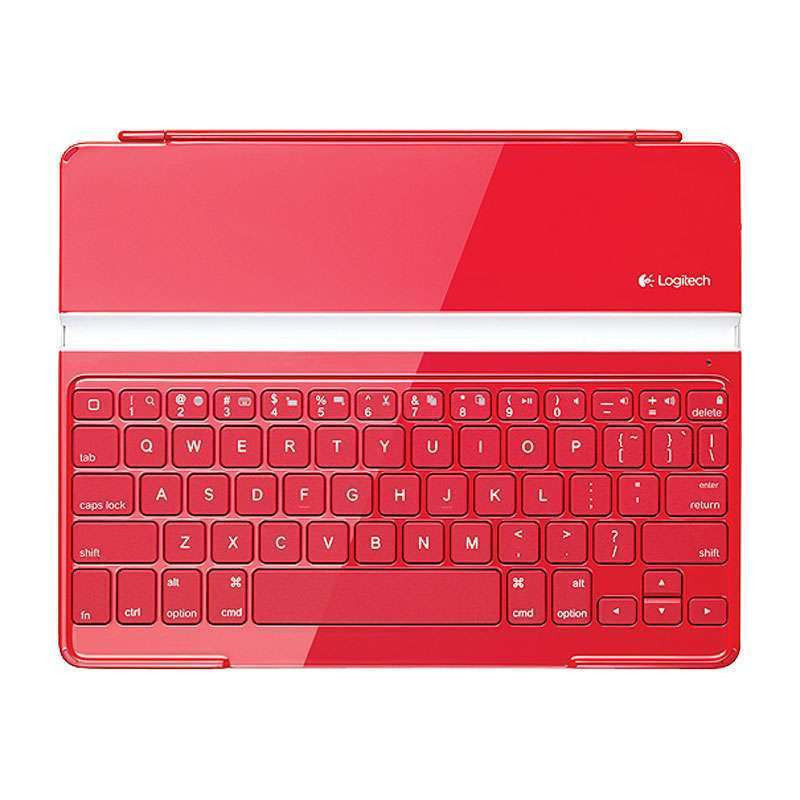 罗技超薄智能键盘盖(红色)(920-004932)