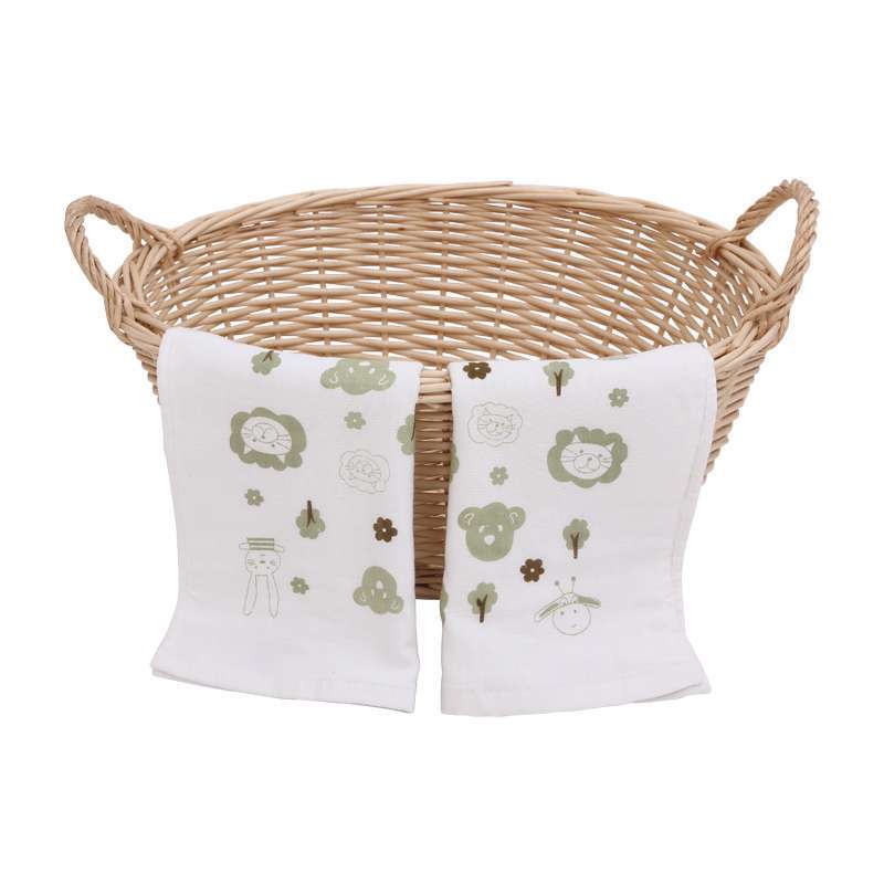 良良婴幼儿生态竹纺方巾（两条装） LLG08-1