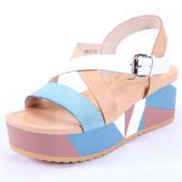 SAFIYA索菲娅夏季新款百搭牛皮中跟舒适女装