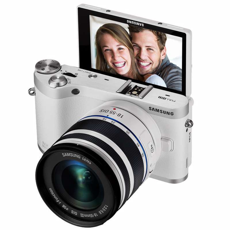 三星微单相机NX300M(白)+18-55mm镜头