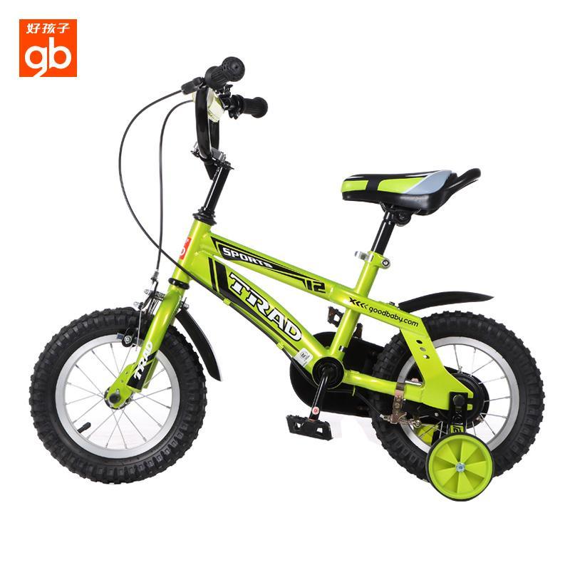 好孩子Goodbaby经典迪斯尼儿童自行车12寸安全脚踏车绿色JB1252Q-L103