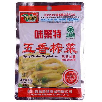 味聚特特级五香榨菜60g 榨菜