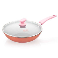 维亿 32cm炫彩陶瓷炒锅 复底无油烟锅 TCYS-