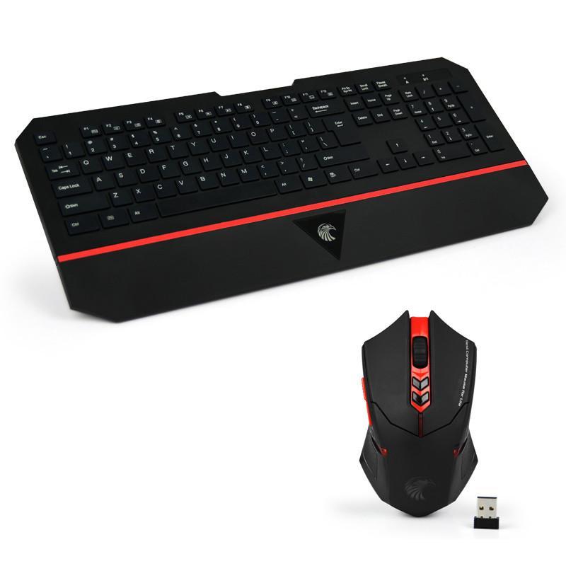 E元素 无线键鼠套装 纤薄键盘 发光鼠标 E-780 黑色