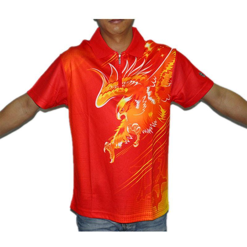 国球/GUOQIU 乒乓球服 男女针织运动服 短袖T恤G-10183 专业乒乓球运动上衣 大红 XXL