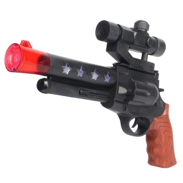 【星邦1】儿童玩具枪左轮手枪电动 男孩玩具 