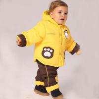 春季婴儿服装童装新生儿加厚棉袄套装开衫宝宝