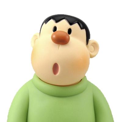 刚田武胖虎技安公仔可爱创意礼物模型