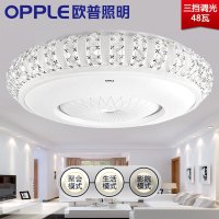 欧普客厅灯led吸顶灯现代简约圆形水晶风格灯饰灯具大气调光雪之女王