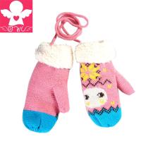 韩国可飞儿宝宝男女童手套潮加厚羊绒儿童手套