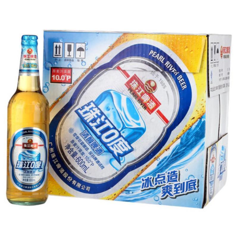 【珠江牌系列】珠江0度清醇啤酒 600ml*12 整