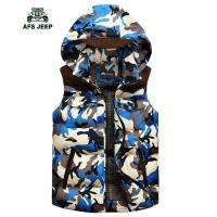秋冬款<em>迷彩</em>休闲男士<em>马甲外套</em> <em>男装</em>羽绒<em>背心</em> 连