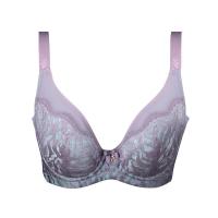 韩姿娜 红色性感蕾丝网纱边ABCD本命年罩杯