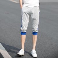 夏季薄款运动裤男青少年修身七分裤男休闲短裤