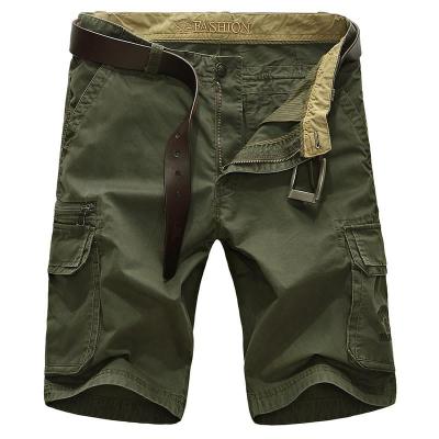 装短裤 大码宽松多口袋男装中裤七分裤<em>马裤</em> 军