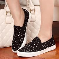 驰远夏季韩版新款休闲鞋 女款 低帮套脚圆点平