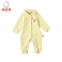 棉果果秋装女宝宝连体衣0-1岁 纯棉婴儿衣服 外