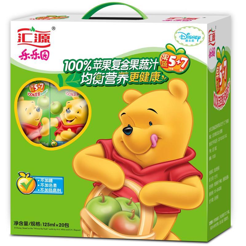 汇源 100%苹果果蔬汁125ml*20盒 （儿童专属）礼盒