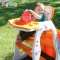 爱音（AING）婴儿餐椅多功能分体组合宝宝餐椅 C011儿童学习餐桌/儿童餐椅/可变小书桌 蜜瓜橘