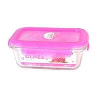 密封玻璃保鲜容器 便当盒 微波炉饭盒380ml LL