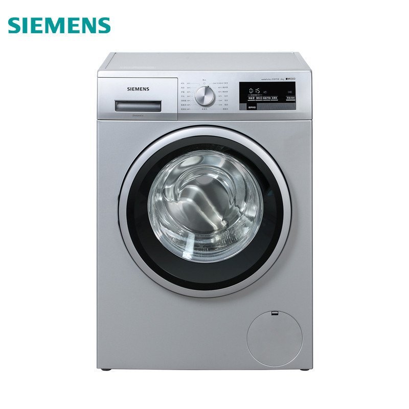 西门子(SIEMENS) WM12P1C81W 8公斤 滚筒洗衣机(银色)