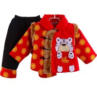 冬季新款0-1-2岁男宝宝唐装儿童冬季保暖纯棉
