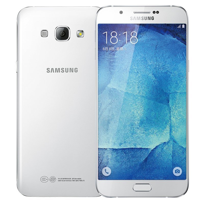 三星 Galaxy A8（A8000）16G版 雪域白 移动联通电信4G手机 双卡双待