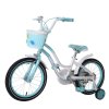 兰Q自行车baby公主系列14/16寸卡通儿童自行车 优雅多色 紫色 16寸 天蓝色 14寸