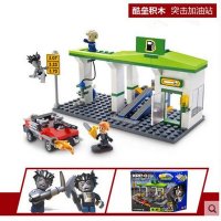 正品 孩之宝 酷垒星佳城市积木系列之突击加油站A3246乐高式玩具【报价大全、价格、商铺】-苏宁易购开放平台