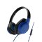 铁三角（Audio-technica） ATH-AX1iS BL 头戴式手机通话耳机 蓝色
