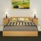 择木宜居 床 双人床 单人床 木床板式床 婚床 1.2米床 1.5米床 1.8米床 实木排骨架子床 1.2米白色床(不含床垫)