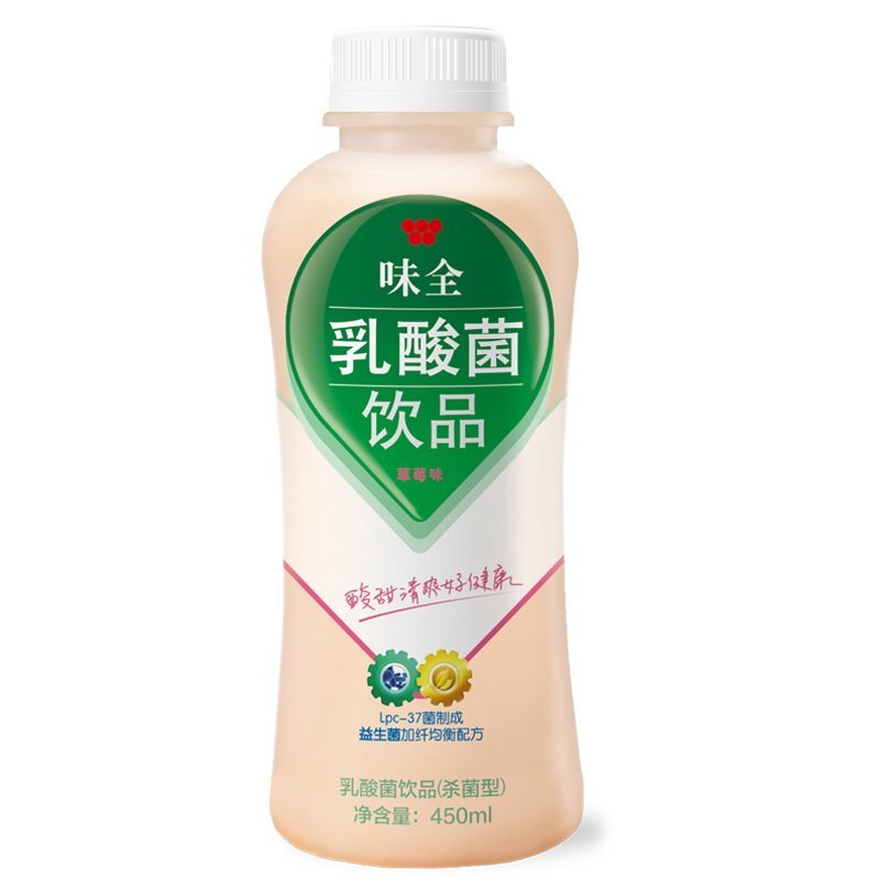 味全 活性乳酸菌饮品饮料 草莓味 整箱装 380ml*15瓶