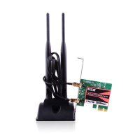 数字鱼电脑内置pci-e无线网卡 台式机双频300