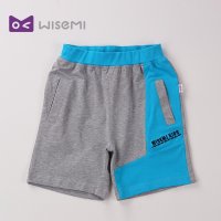 wisemi维斯米儿童纯棉<em>短裤男大童</em>撞色<em>五分</em>裤