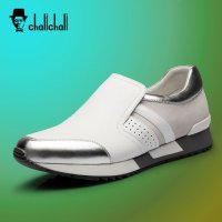 查理(CHALICHALI)男士户外休闲鞋真皮运动鞋