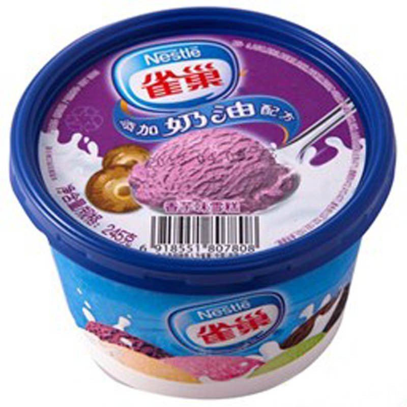 雀巢0.5l冰淇淋香芋味高清实拍图