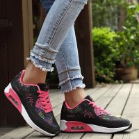 邦木 2015时尚韩版气垫女跑步鞋运动鞋板鞋透
