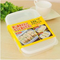 日本进口速冻饺子不沾保鲜盒厨房冰箱用整理冷