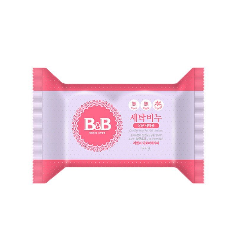 【苏宁自营】韩国保宁B&B 婴儿洗衣皂 薰衣草杀菌专用200g （薰衣草香型）