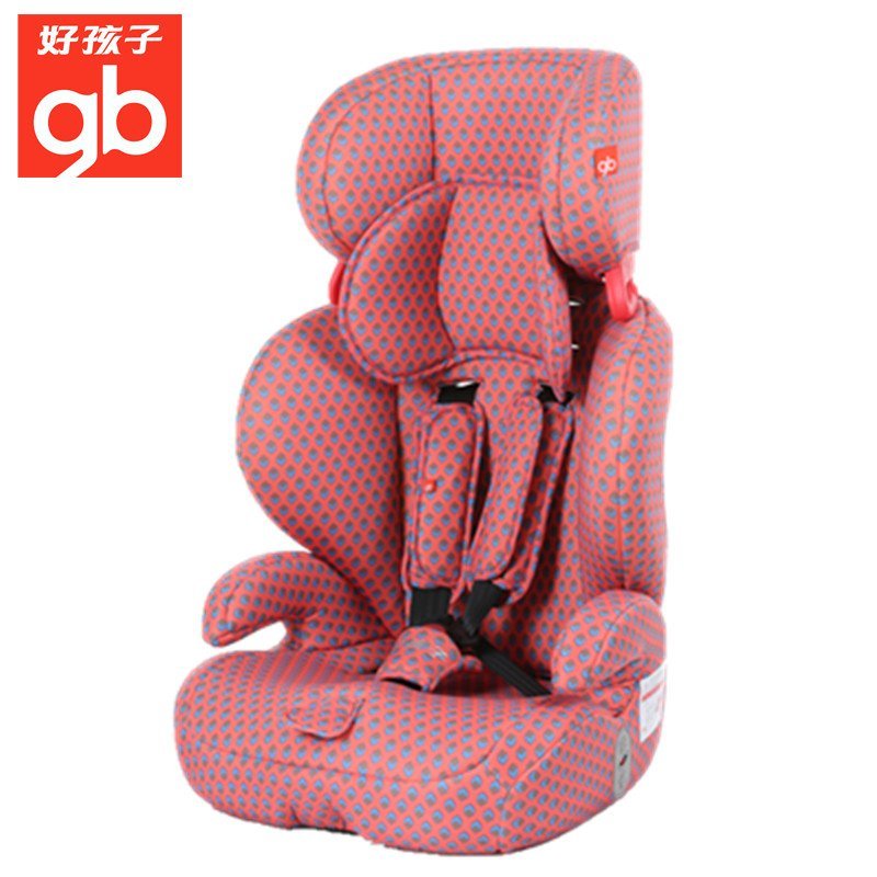好孩子儿童汽车安全座椅CS901 宝宝车载安全座椅 9个月-12岁 橙色立方