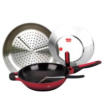 康巴赫两件套炒锅帕滕基兴不粘锅炒锅下潜式蒸