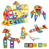 贝恩施 益智积木玩具 磁力片磁性拼图立体积木