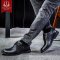 洛克华菲 2022新款商务时尚男鞋经典真皮男士皮鞋系带皮鞋子真皮舒适正装男鞋黑色增高皮鞋子