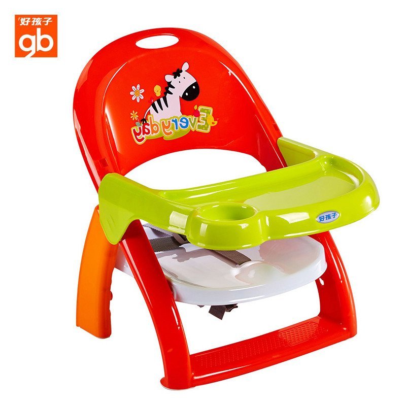 好孩子goodbaby儿童餐椅宝宝餐椅便携式婴儿餐椅多功能吃饭座椅ZG270 红绿色Y002RY