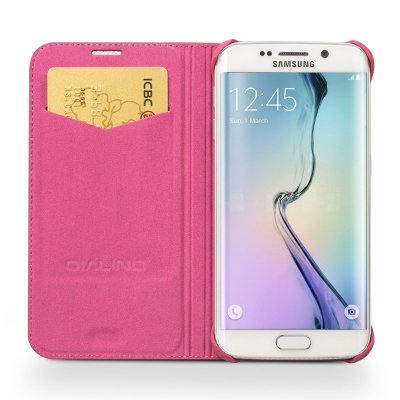 洽利 三星galaxy s6 edge+翻盖手机壳曲面屏防