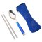 美厨（maxcook）不锈钢勺子筷子炫彩餐具三件套（蓝色） MCXC-5